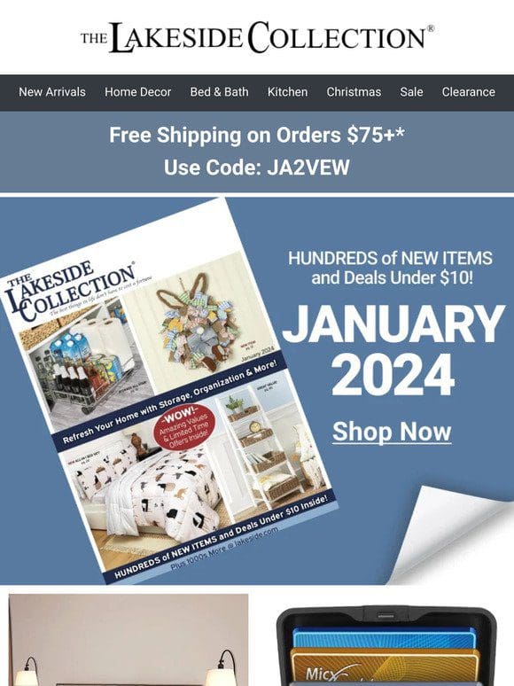 NEW January Catalog Is Here + Free Shipping!