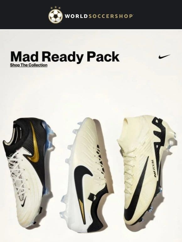 NEW Nike Cleat Packs in Classic Black and White! Shop Now!