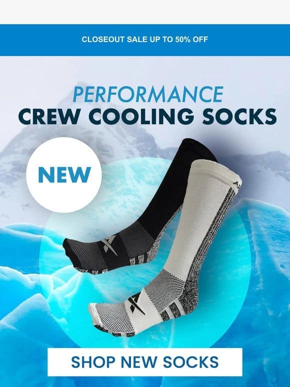 NEW Performance Crew Cooling Socks