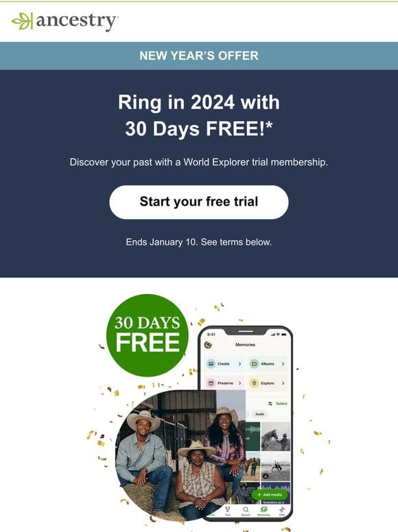 NEW YEAR’S OFFER: 30 days free!