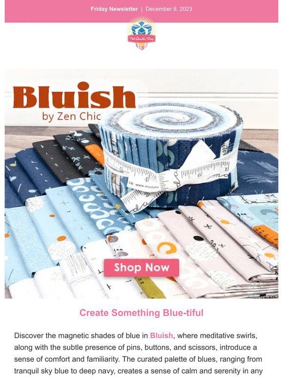 NEW from Moda! Bluish is here