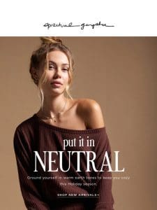 NEW in neutral