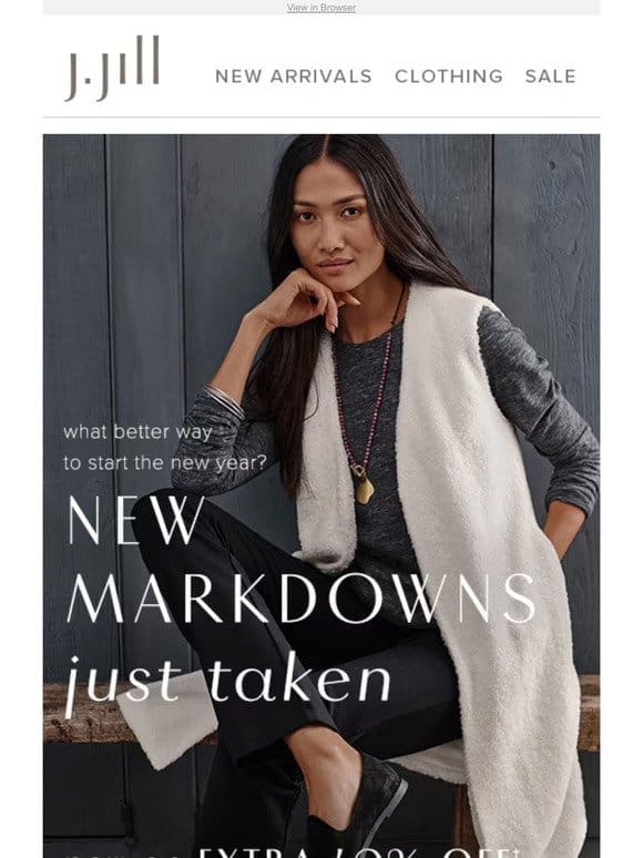 NEW markdowns just taken––all an extra 40% OFF!