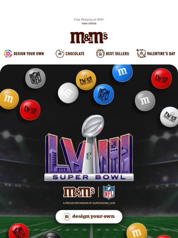 NFL M&M’S for a Limited Time Only!
