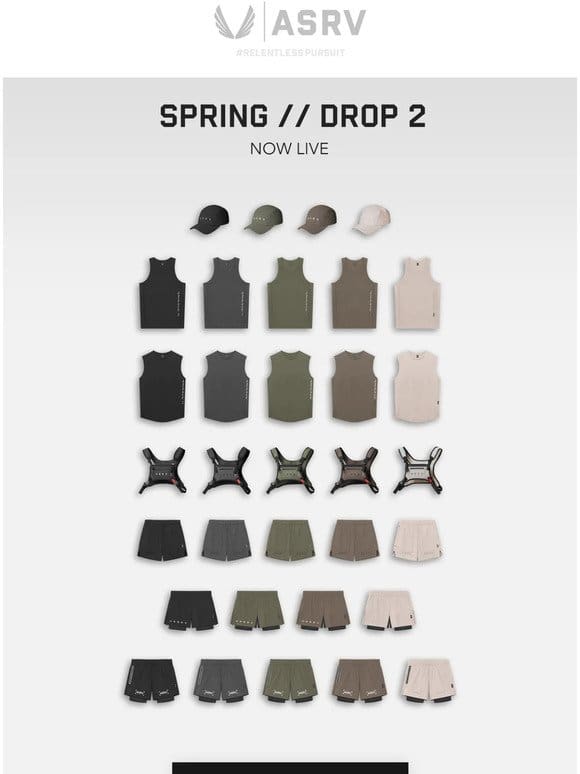 NOW LIVE // Spring Drop 2