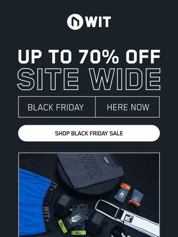 NOW LIVE: Up to 70% off sitewide