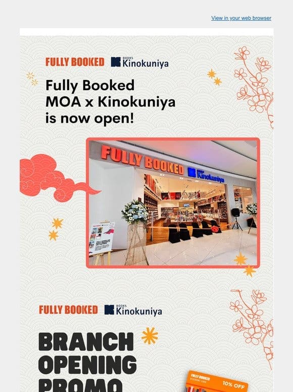 NOW OPEN: Fully Booked MOA x Kinokoniya