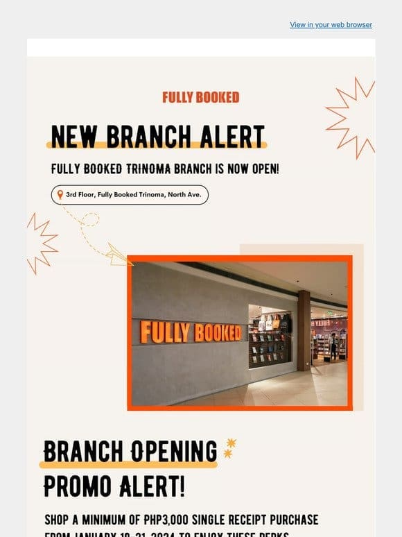 NOW OPEN: Fully Booked Trinoma