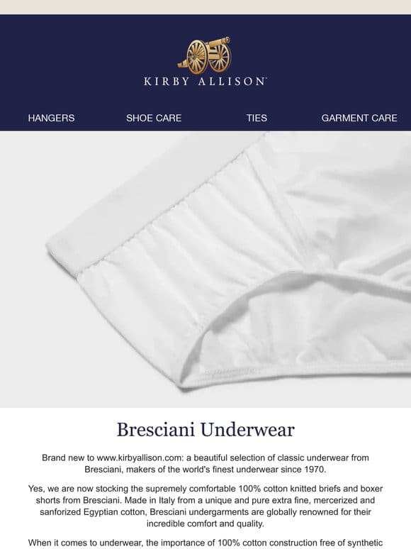 New 100% Cotton Bresciani Underwear and Undershirts