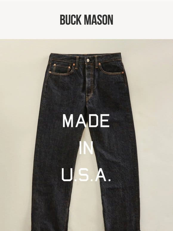 New American-Made Jeans
