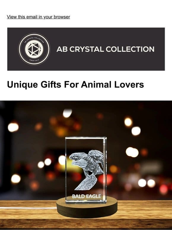 New Animal 3D Engraved Crystal Gifts – Perfect for Animal Lovers!