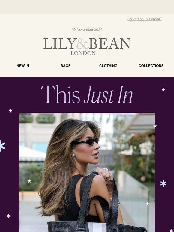 New Arrivals at Lily & Bean
