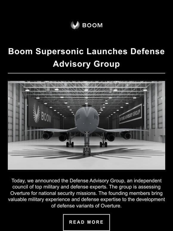 New: Boom Taps Military Leaders for Defense Advisory Group