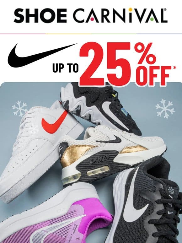 New Deal Alert: Nike up to 25% off