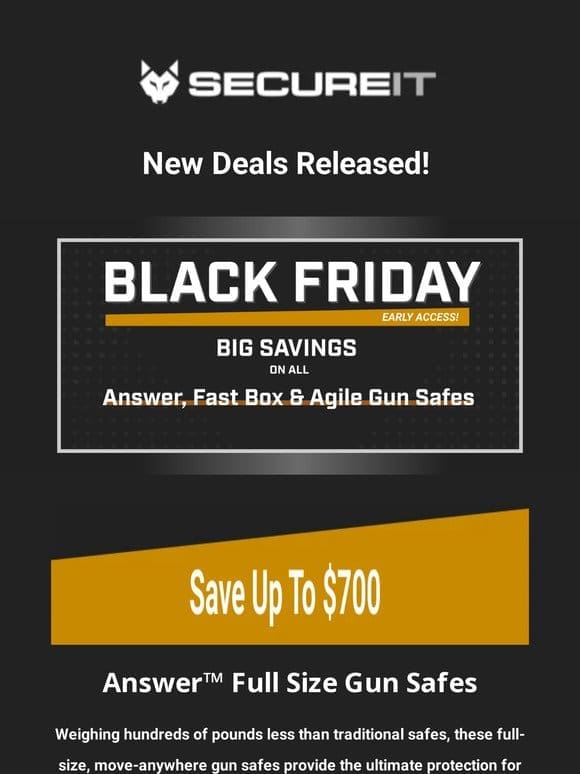 New Deals Released – Black Friday Early Access