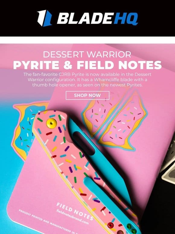 New Dessert Warrior drops from CJRB & Field Notes!