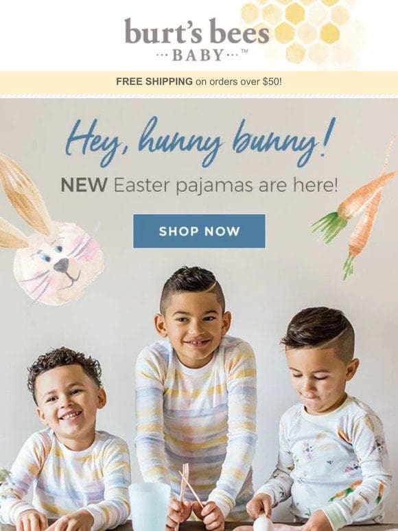 New Easter Pajamas for your sweet peeps!