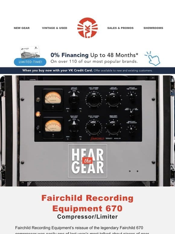 New Fairchild 670 Compressor Audio Demo