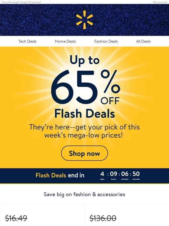 New Flash Deals just launched