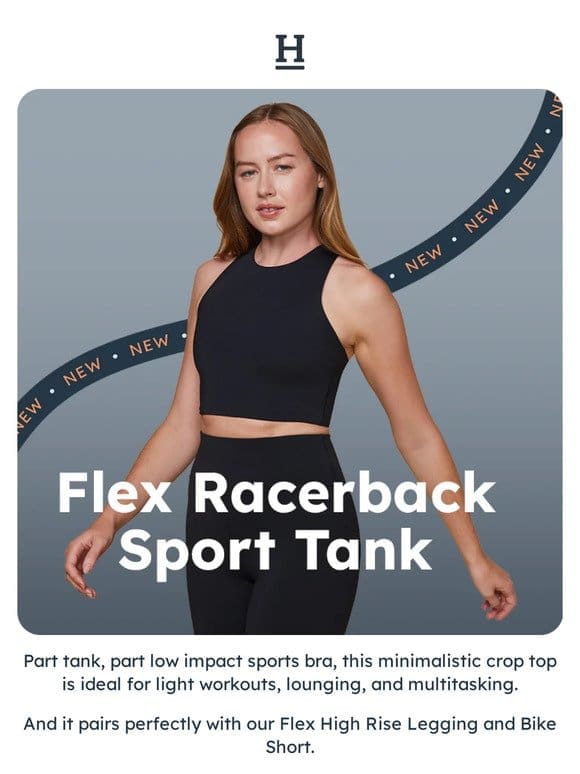 New: Flex Racerback Sport Tank