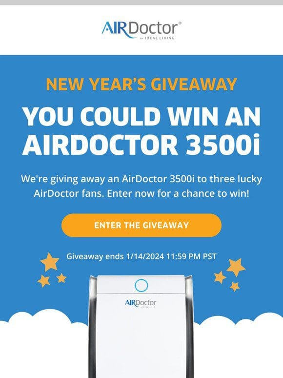New Giveaway! Enter to Win an AirDoctor 3500i