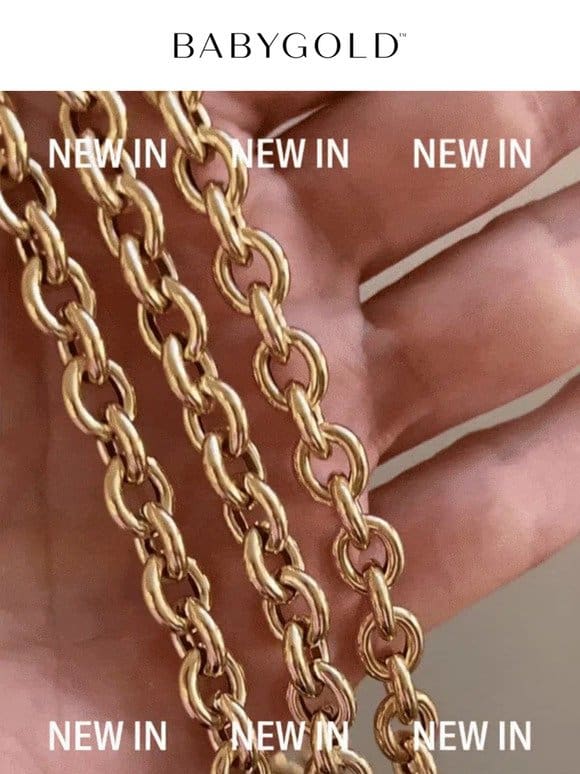 New In: Gold Chains + 20% Off Sitewide