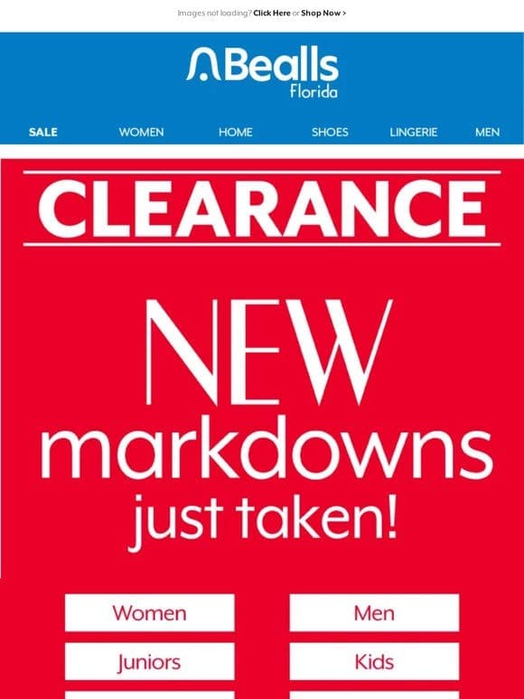New Markdowns! Shop Now…