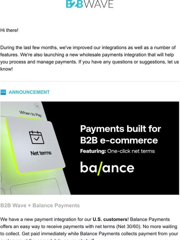 New Payment Integration， Improved Filtering and More