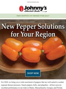 New Peppers， Expanded Disease Resistance