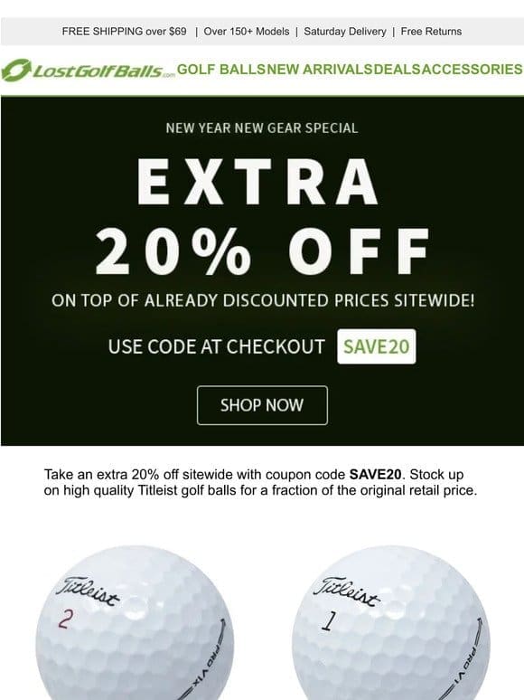 New Price Cuts on Top Selling Models: Pro V1/x & more!