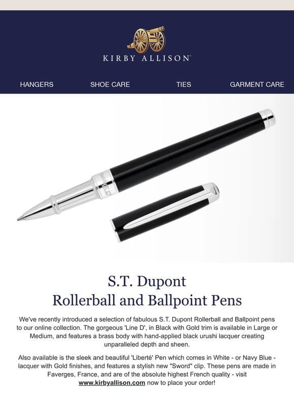 New S.T. Dupont Rollerball Pens
