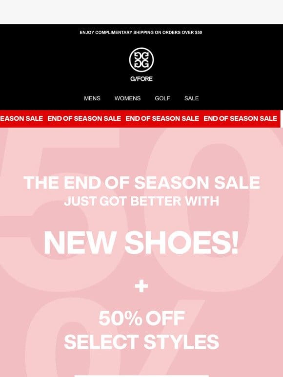 New Shoes Added At 50% OFF!