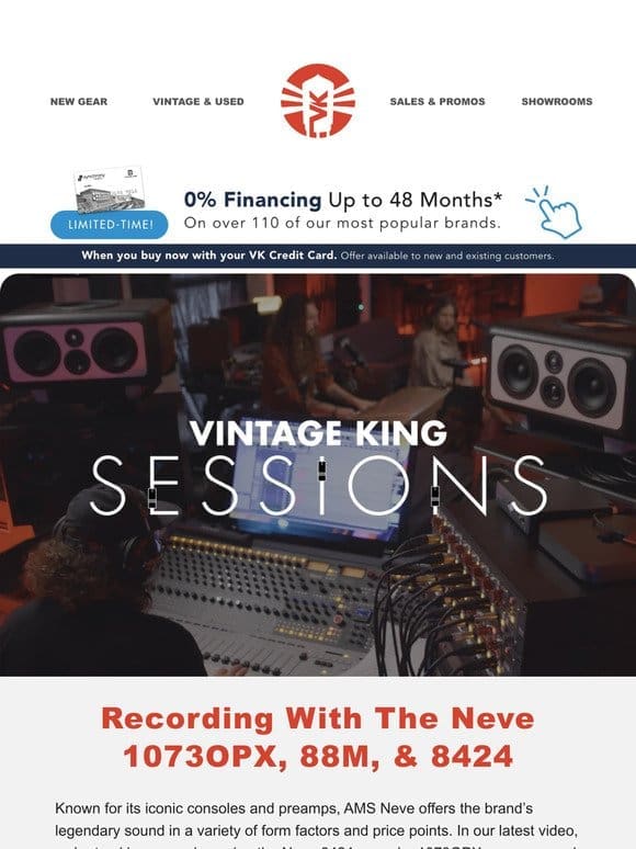 New Video: Recording With Neve Gear
