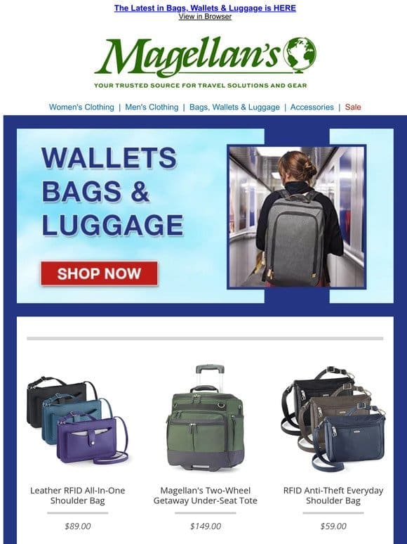 New Wallets， Bags & Luggage For Your Next Trip ~ Please Go Away!
