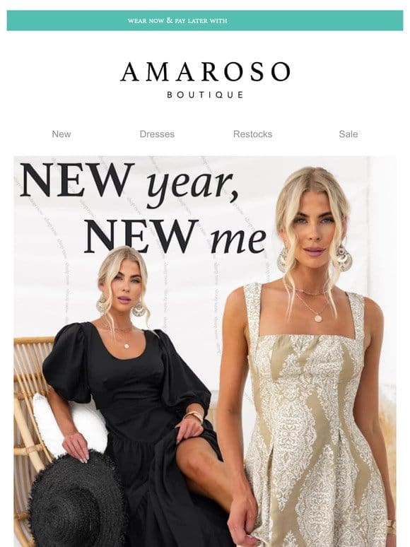 New Year? NEW YOU! Check out our new arrivals to build your dream wardrobe for 2024