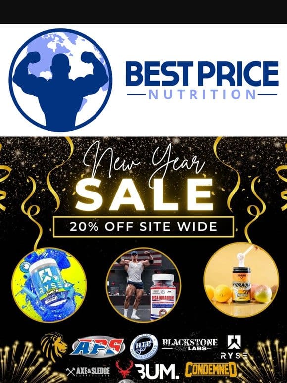 New Year   New Gains   20% OFF Site Wide