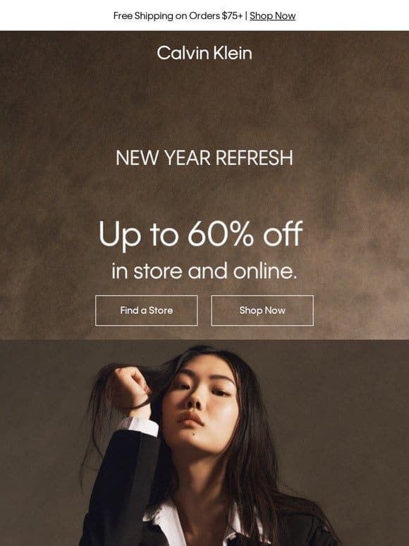 New Year Refresh – Up to 60% off In Store and Online