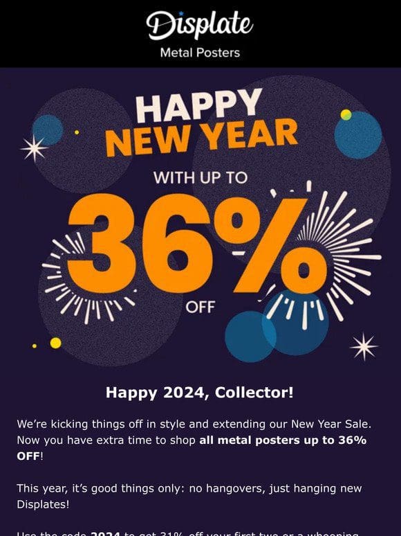 New Year Sale extended!