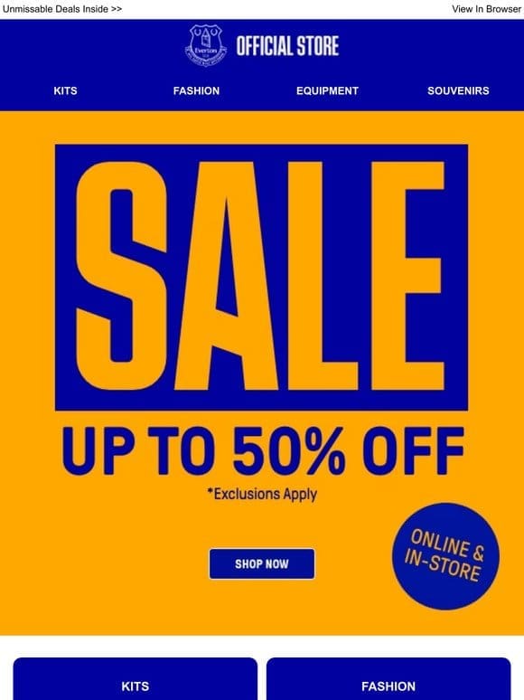 New Year Savings | UP TO 50% OFF