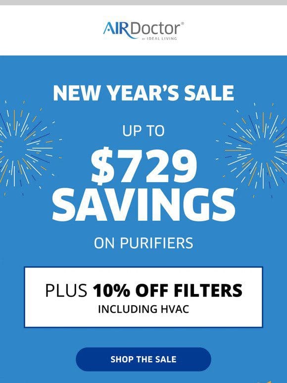 New Year’s Sale: 10% OFF Filters