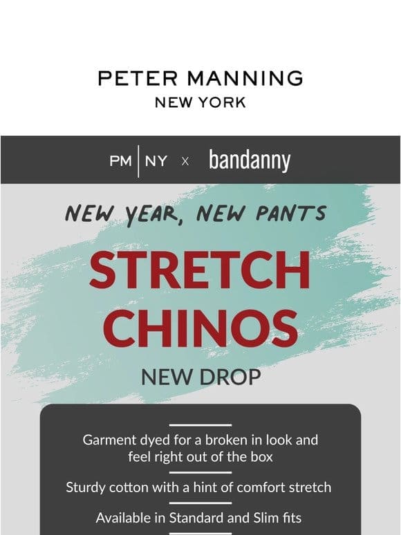 New Year， New Pants – NEW Drop
