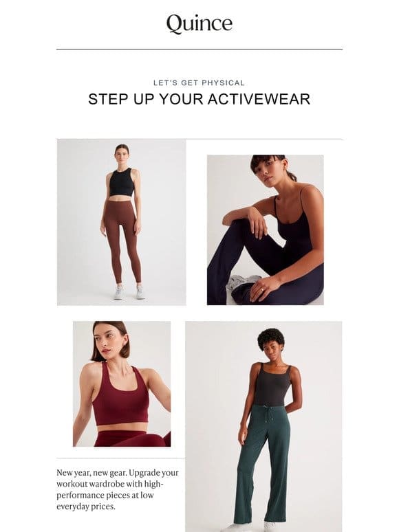 New activewear for crushing your 2024 goals