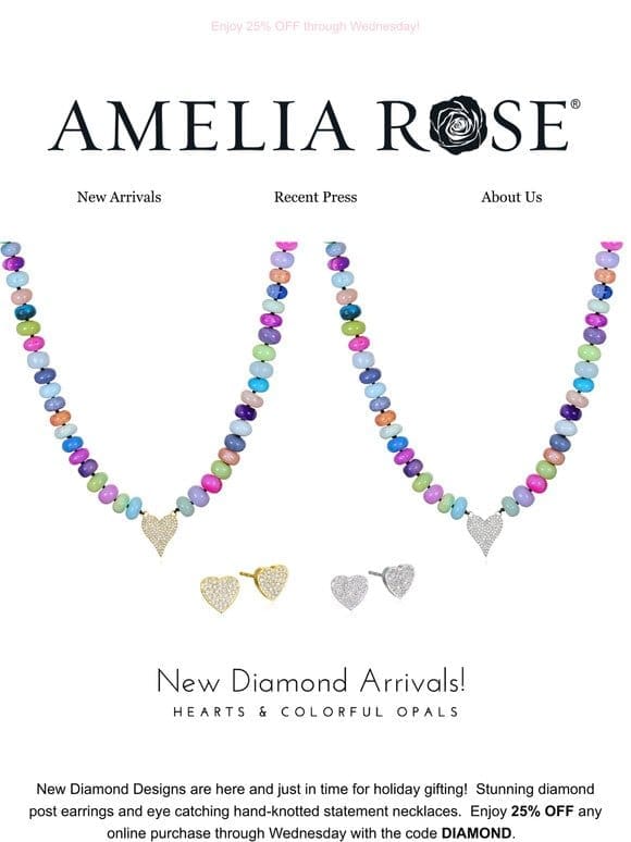New diamond designs plus a special treat!
