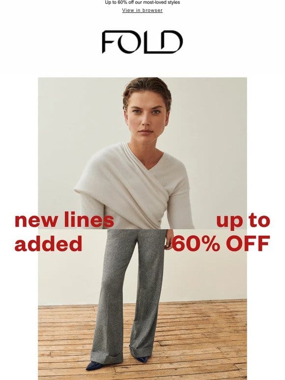 New lines added to sale
