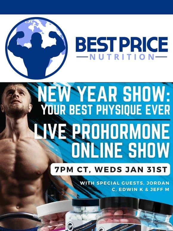 Next Livestream Q&A Prohormone Show Scheduled For 01/31