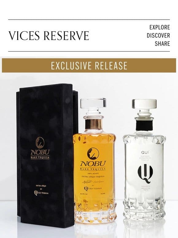 Nobu Rare Extra Añejo by QUI. Exclusively for you