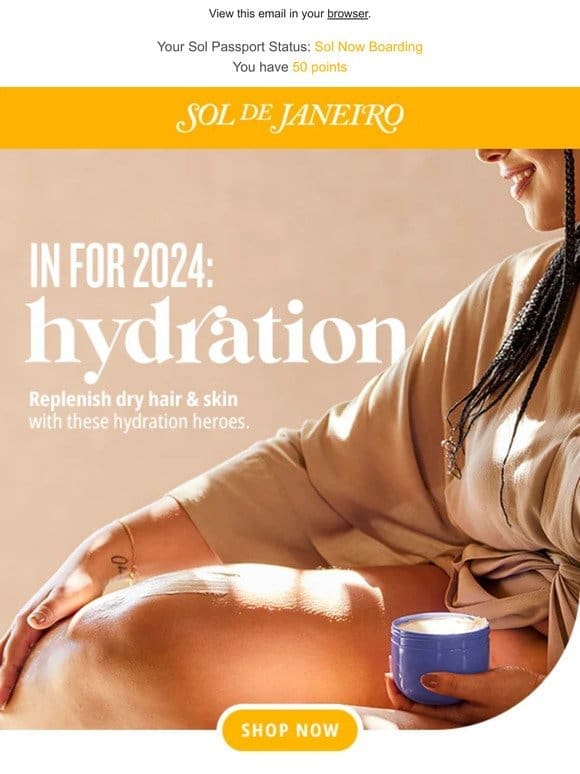Now (and always) trending: hydration