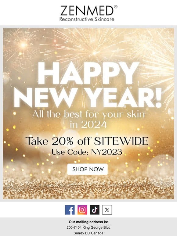 ON NOW! 20% OFF SITEWIDE New Years Day Sale! EVERYTHING marked down BIG