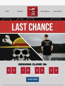 ONE Last Chance! Limited Time Designs Closing!