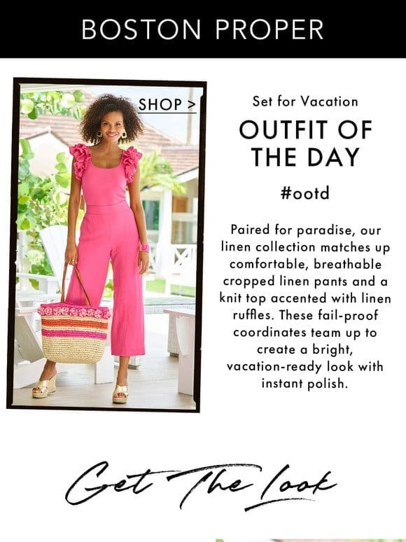 #OOTD – Relaxed Linen Has You Set for Vacation